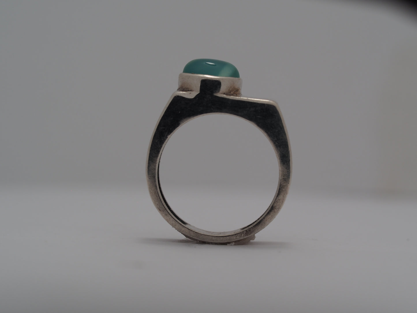 Simple Square Aquamarine Ring