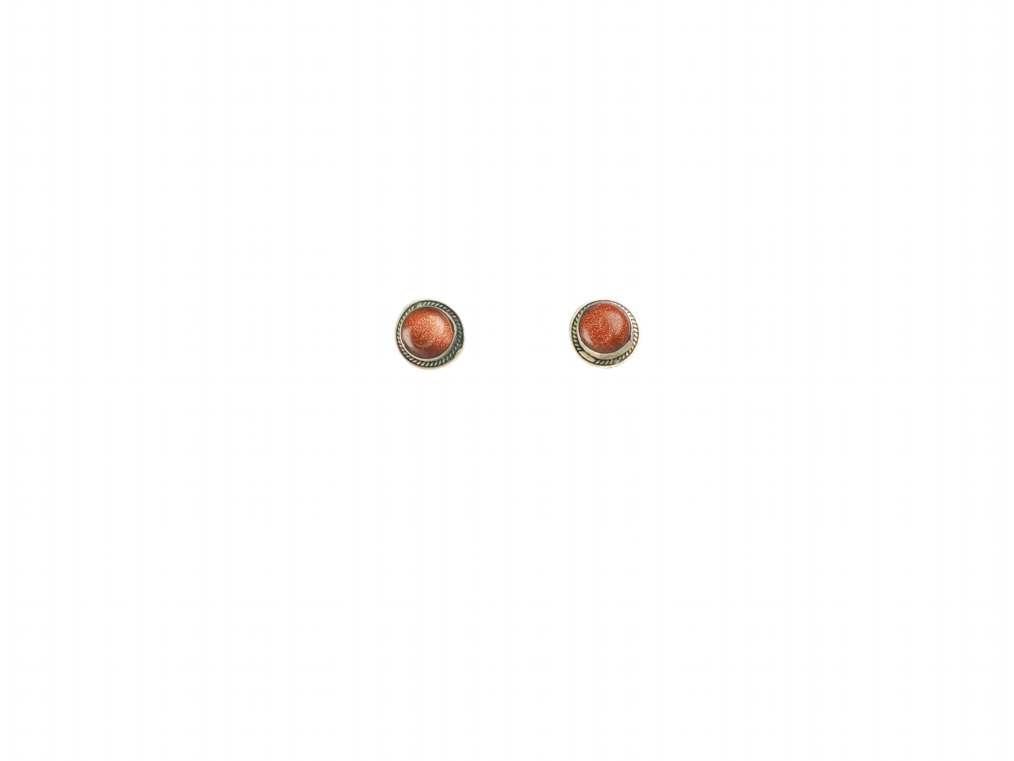 Sunstone stud earring Silver 925