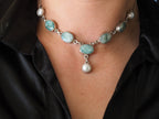 Green Emerald Treasure with Pearls