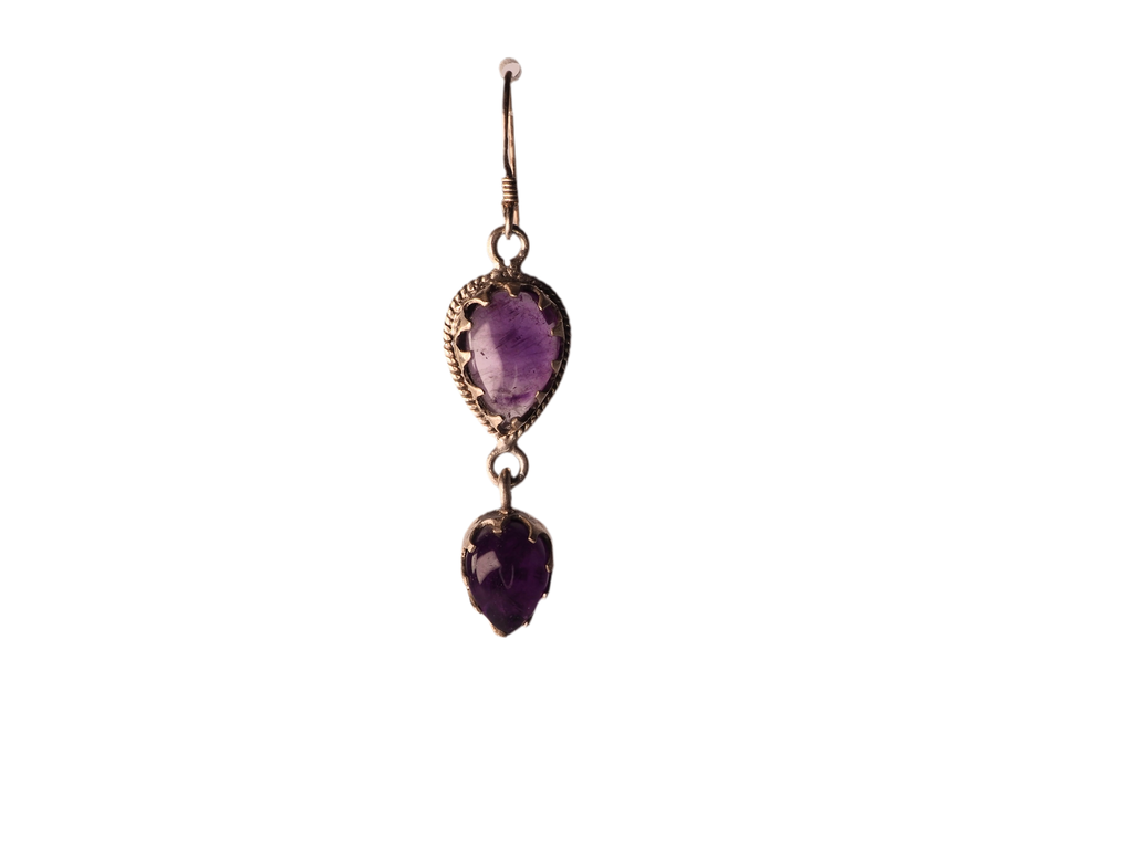 Amethist Earpiece Silver 925