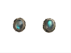 Labradorite stud earring Silver  925