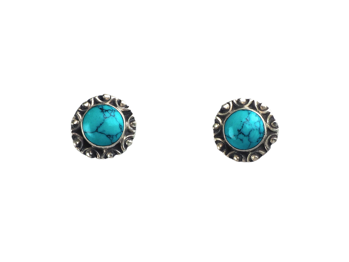 Turqoise stud earring Silver 925