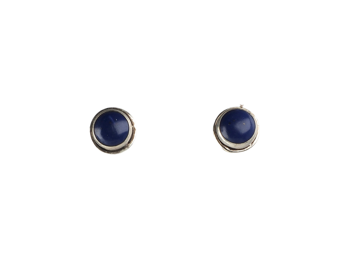 Lapis Lazuli stud earring Silver 925