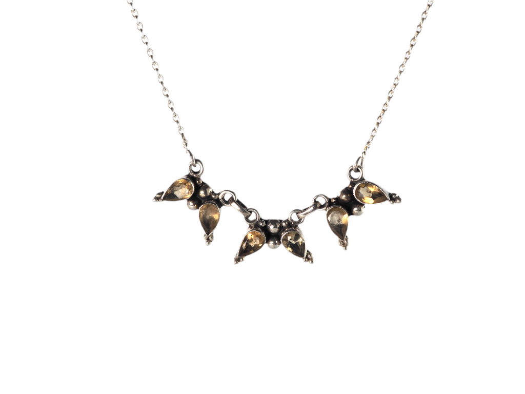 Silver Citrine Necklaces