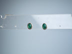 Green Onyx stud earring Silver 925