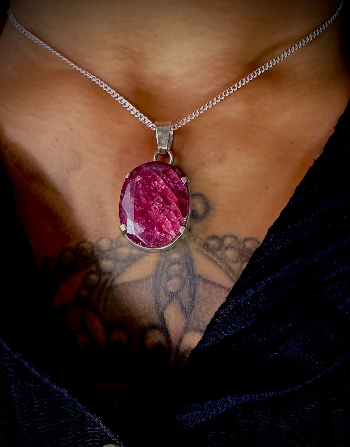 Rose Ruby Pendant