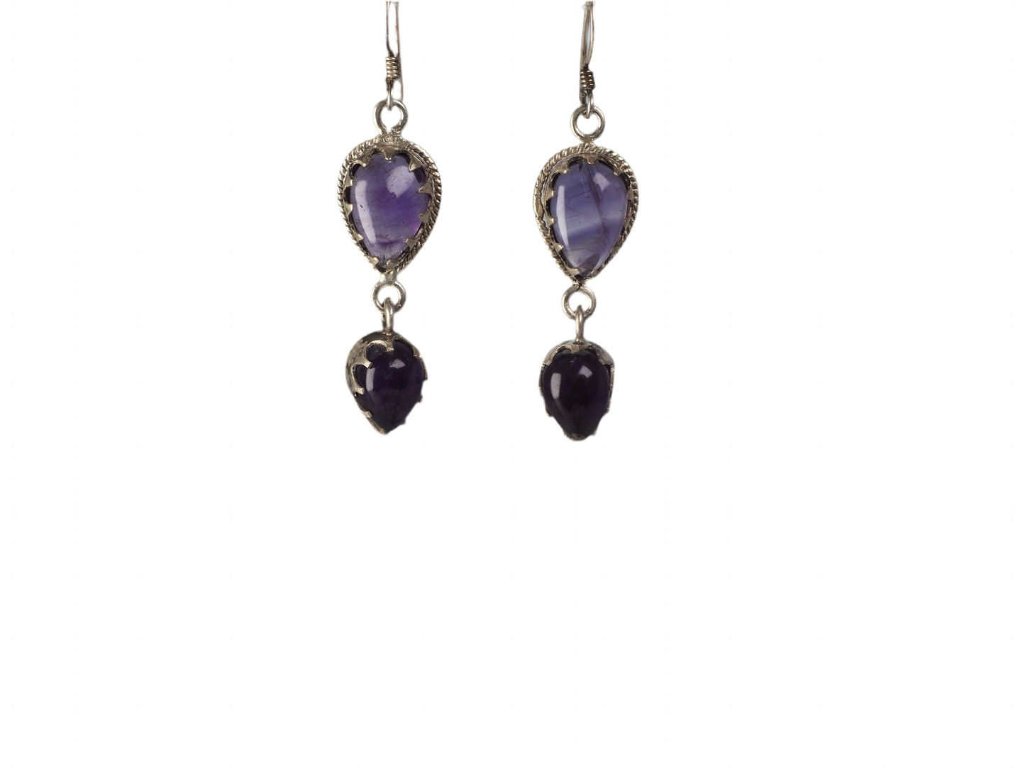 Amethist Earpiece Silver 925