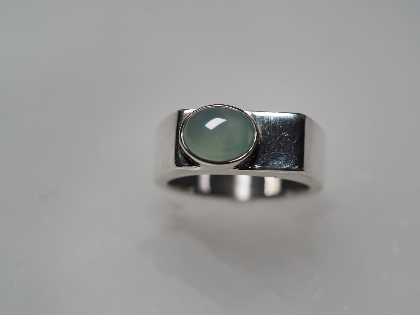 Simple Square Aquamarine Ring