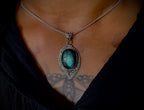 Luminous Labradorite Fosi Pendant