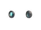 Labradorite stud earring Silver  925