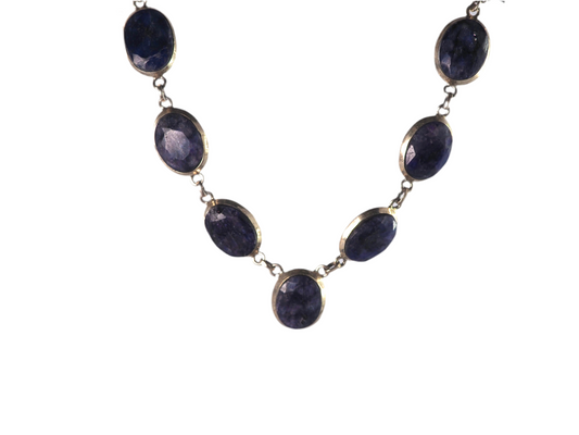 Celestial Blue Sapphire Majesty Necklace
