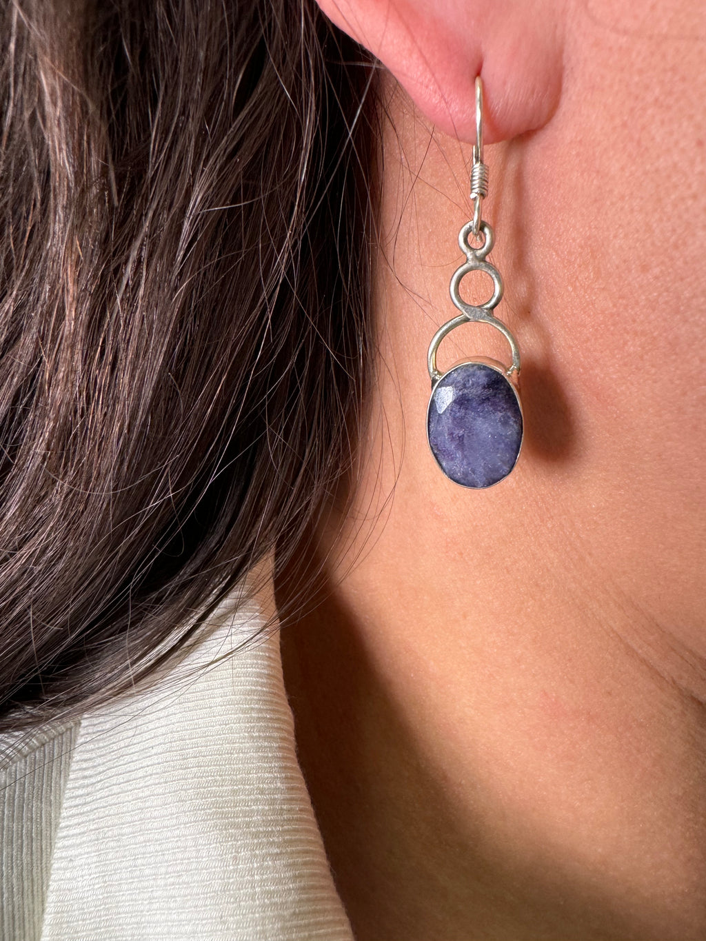 Blue Sapphire Earpiece 1