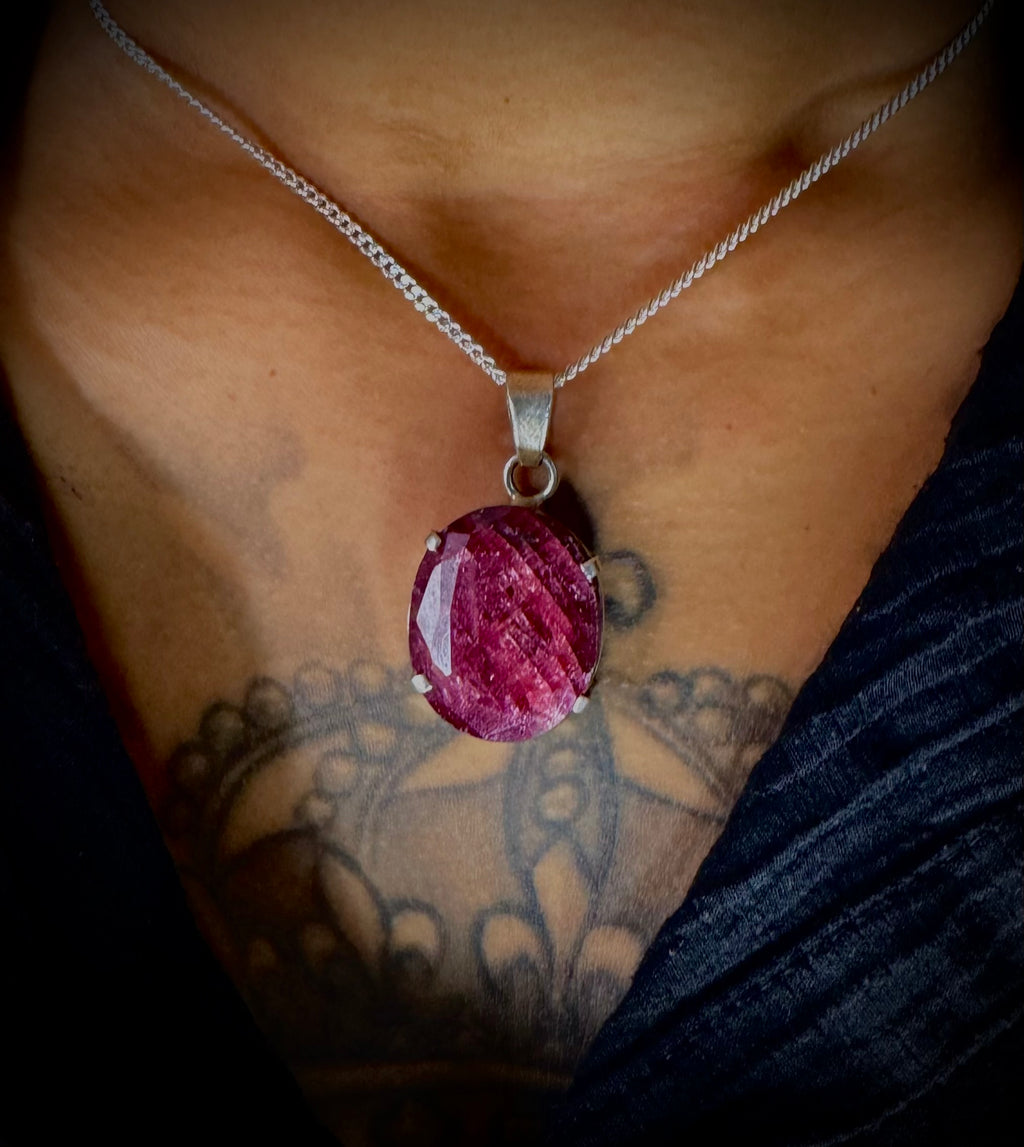 Rose Ruby Pendant