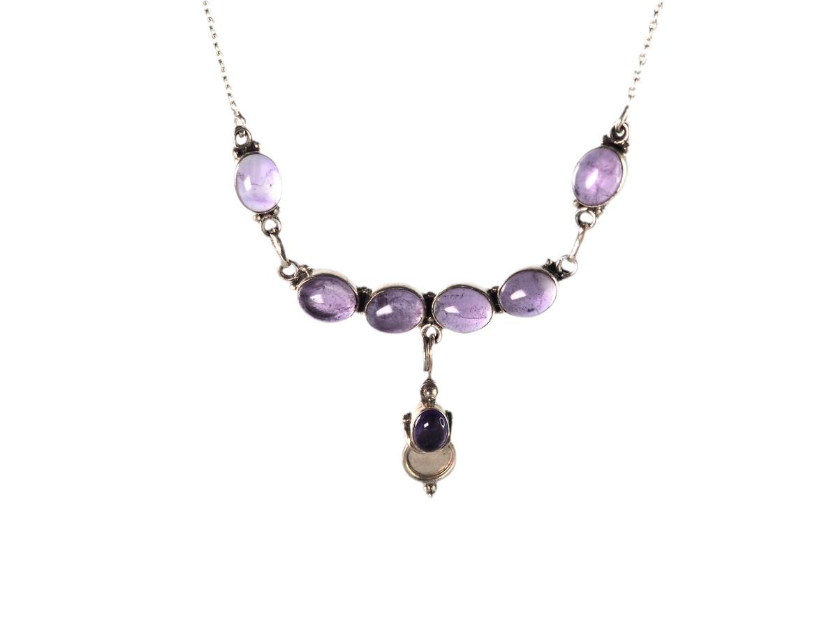 Amethist Necklace Silver 925