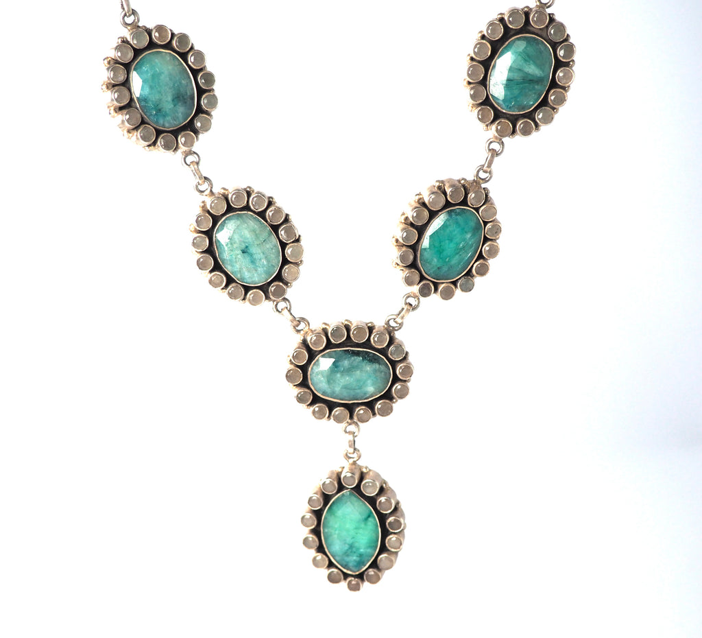 Celestial Emerald Majesty Necklace