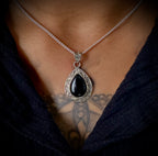 Onyx Shadow Drop Pendant