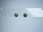 Malachiet stud earring Silver 925