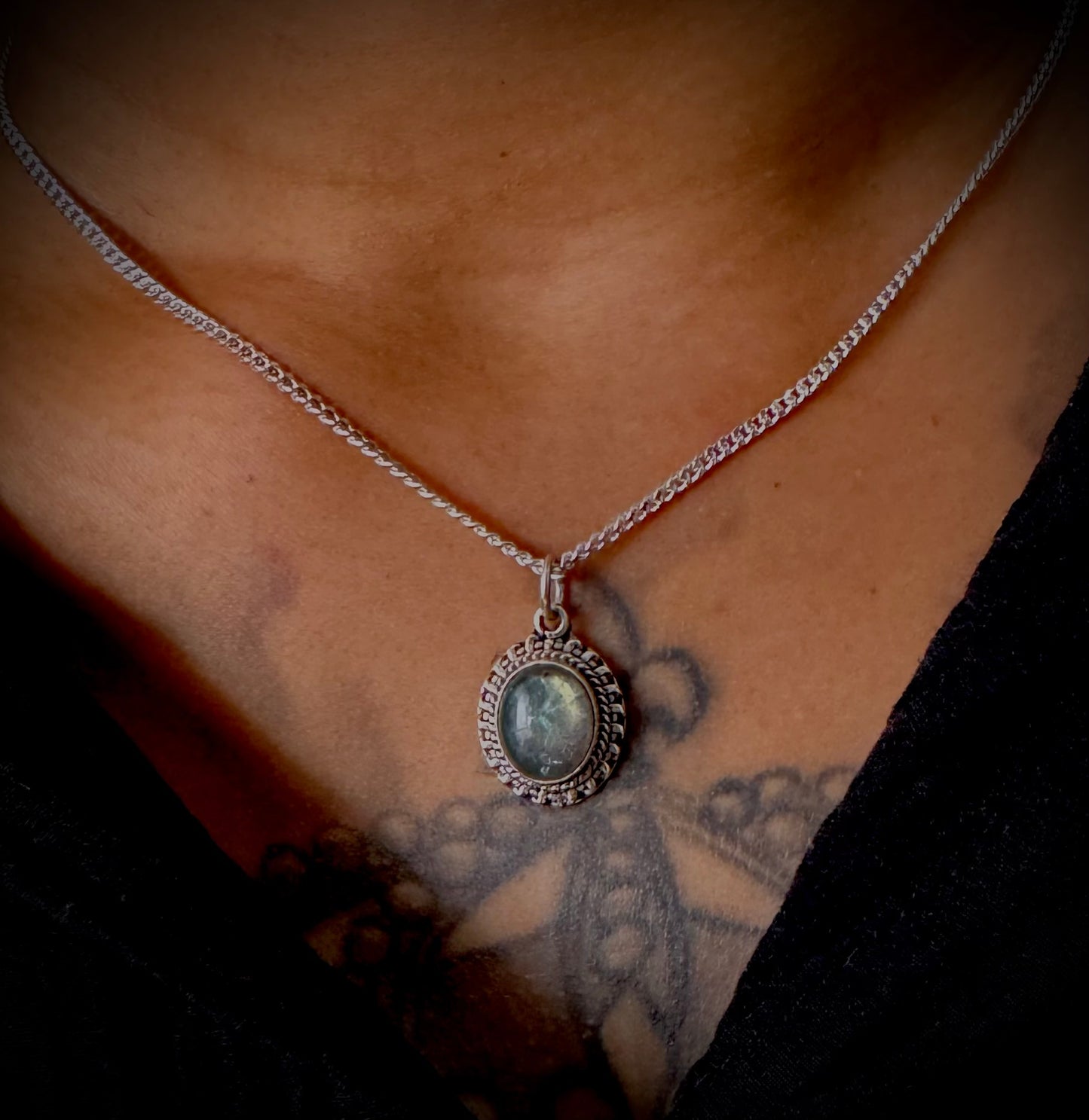 Luminous Labradorite  Sol Pendant