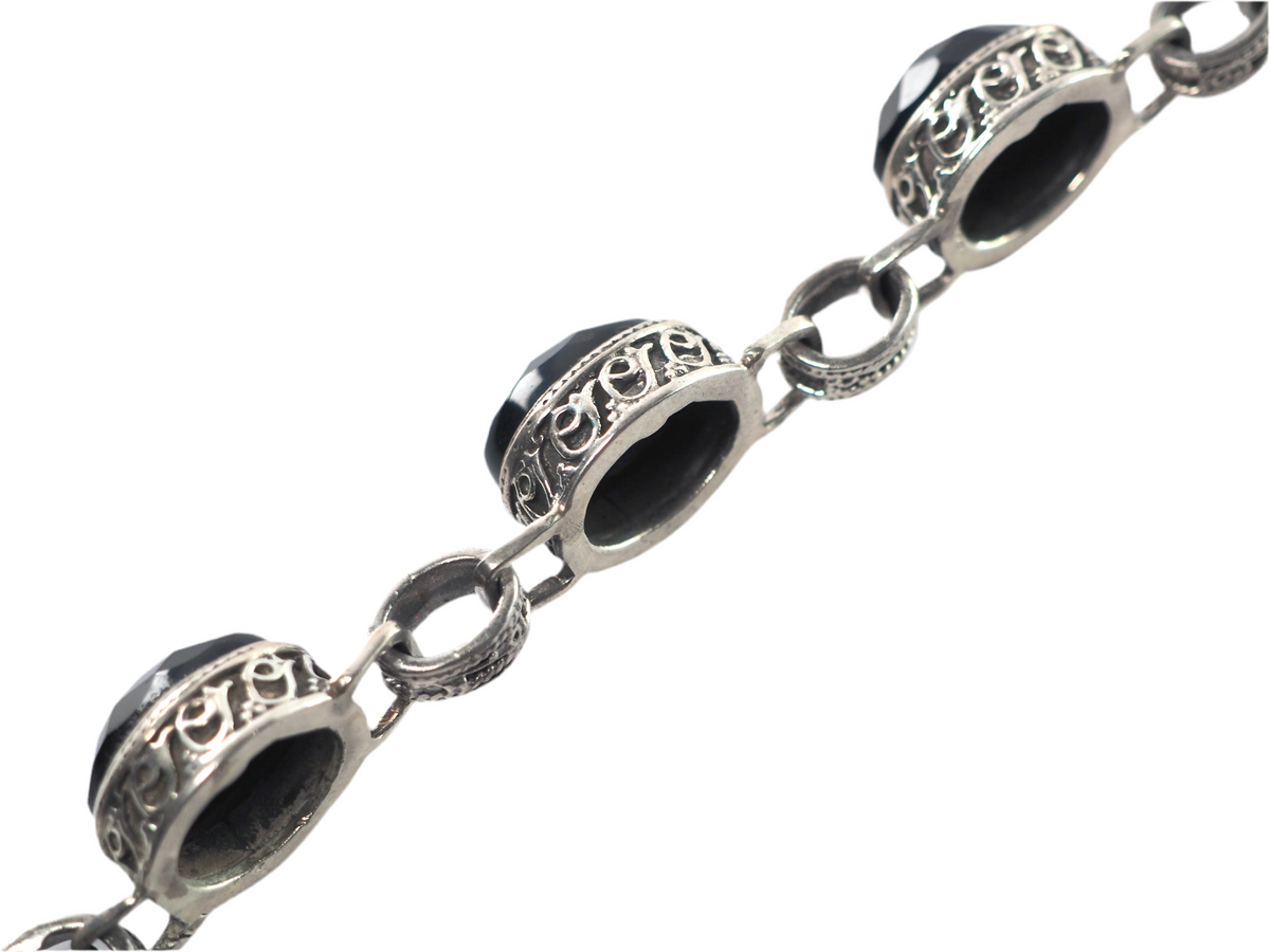 Black Onyx Bracelet Silver 925
