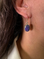 Blue Sapphire Earpiece Silver 925