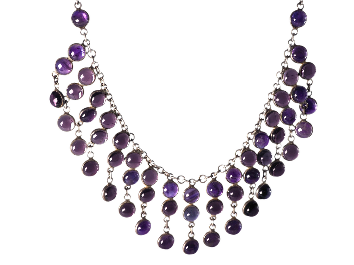 Amethist Necklace Silver 925