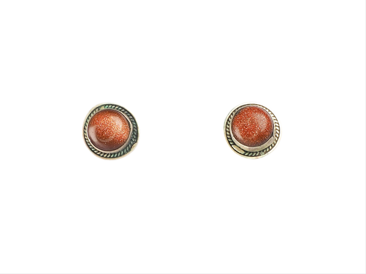Sunstone stud earring Silver 925