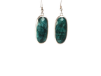 Green Emerald Earpiece Silver 925