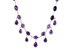Amethist Necklace Silver 925