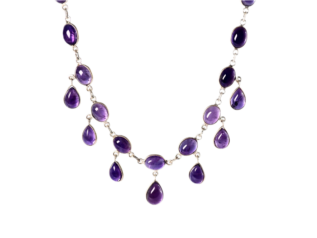 Amethist Necklace Silver 925