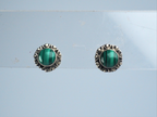 Malachiet stud earring Silver 925