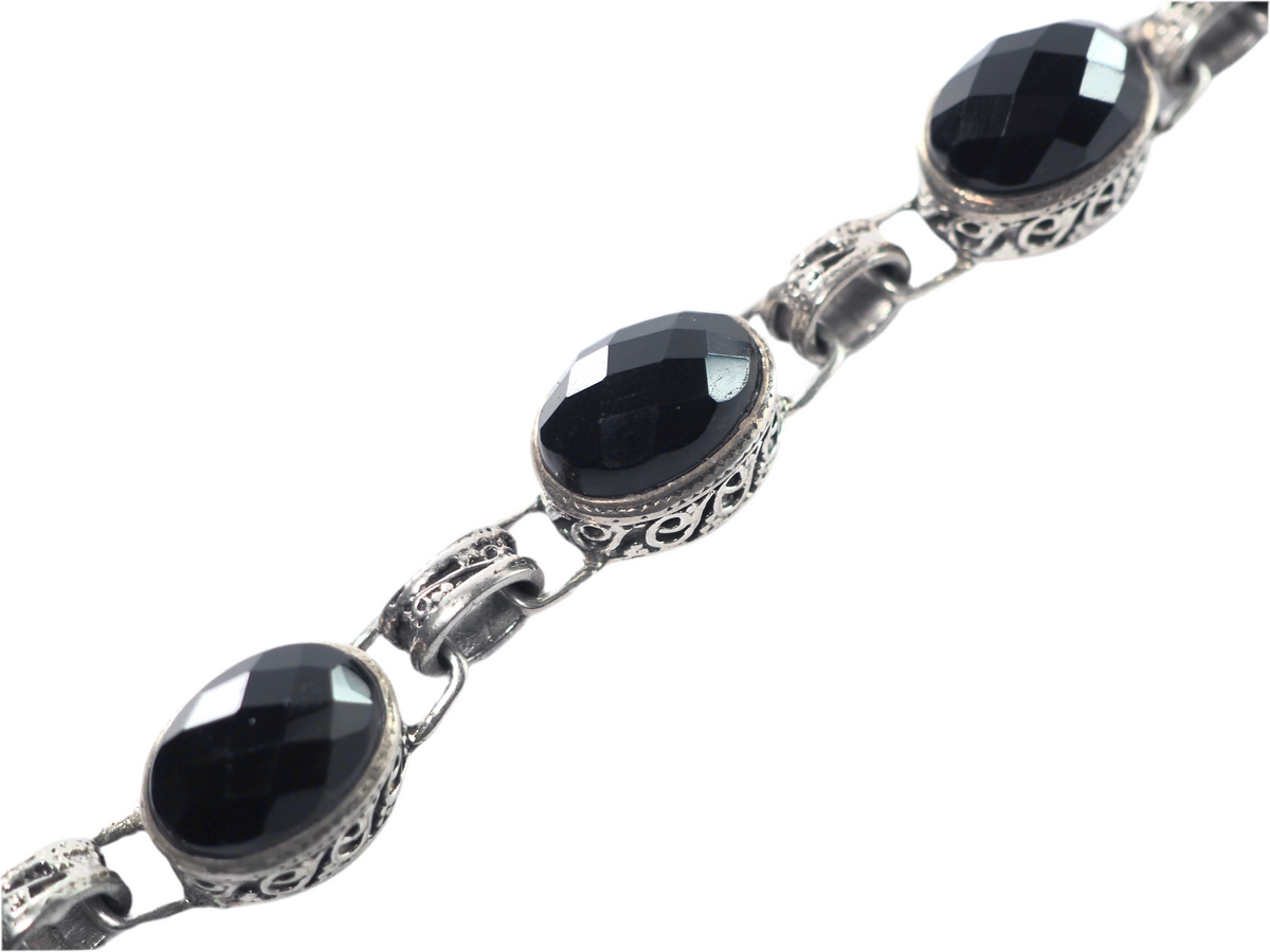 Black Onyx Bracelet Silver 925