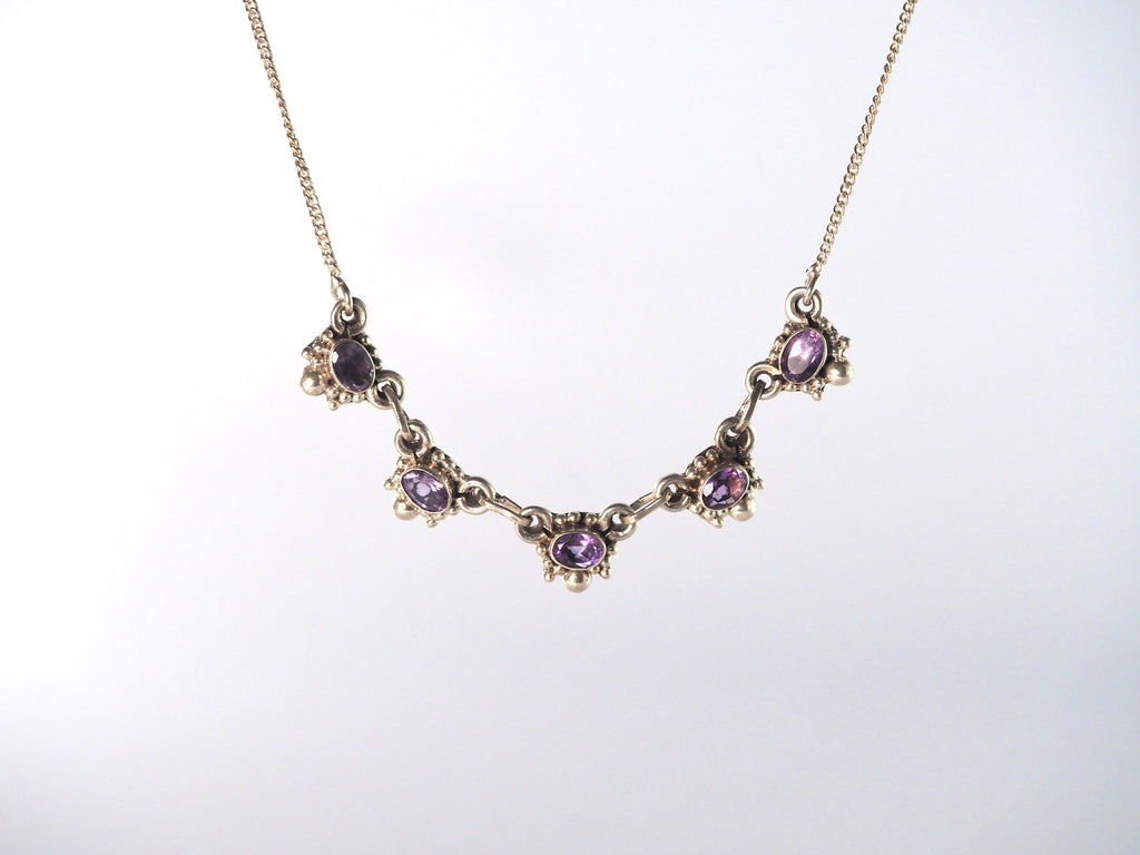 Amethist Necklace Silver 925