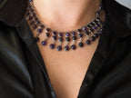 Amethist Necklace Silver 925