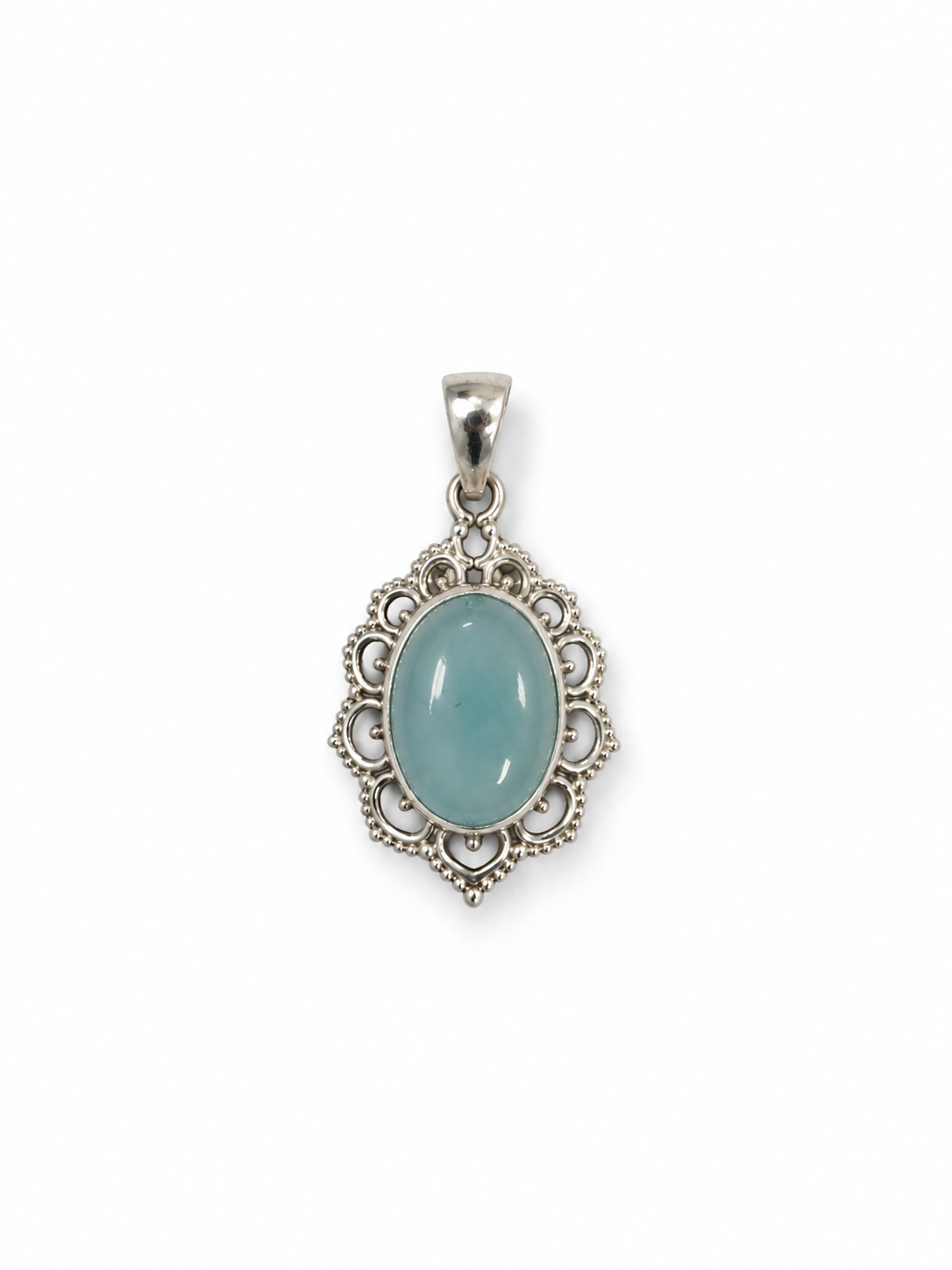 Blue agaat pendant