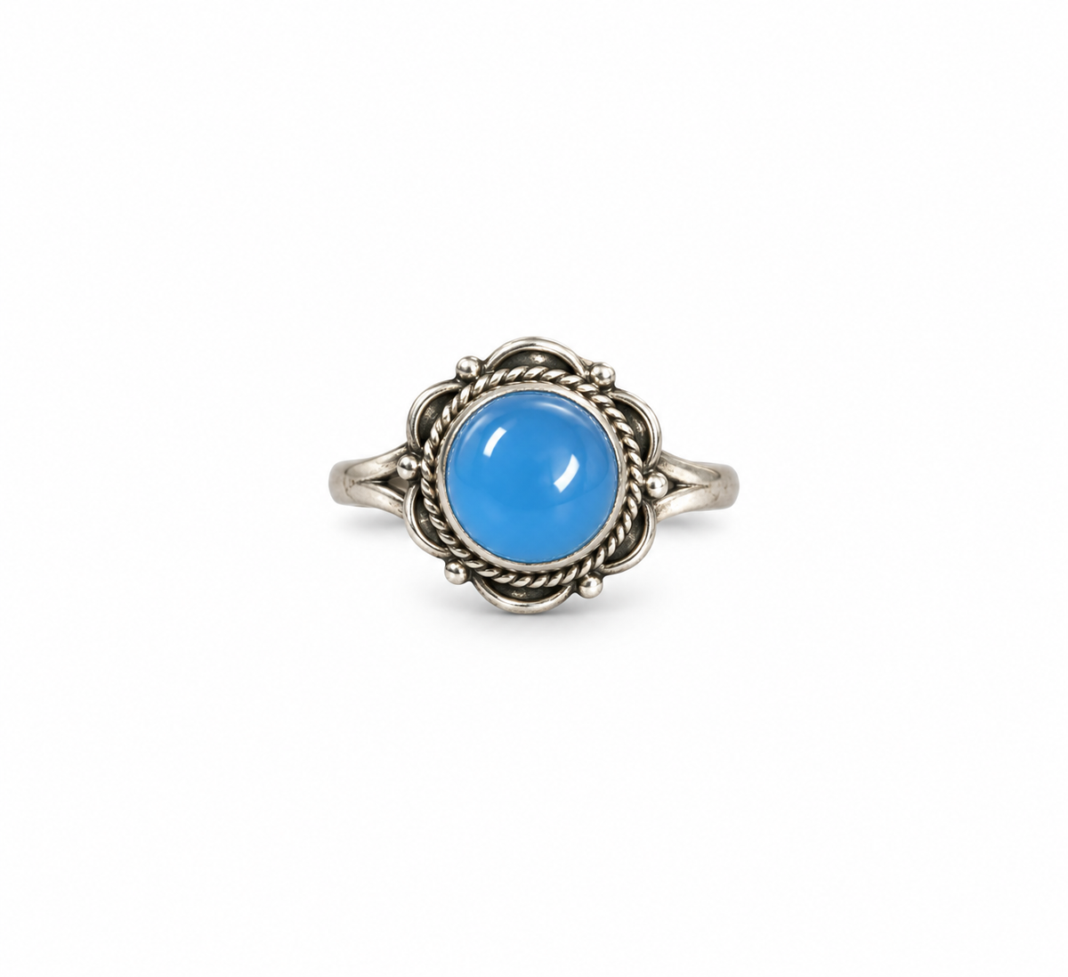 Blue Agate Ring