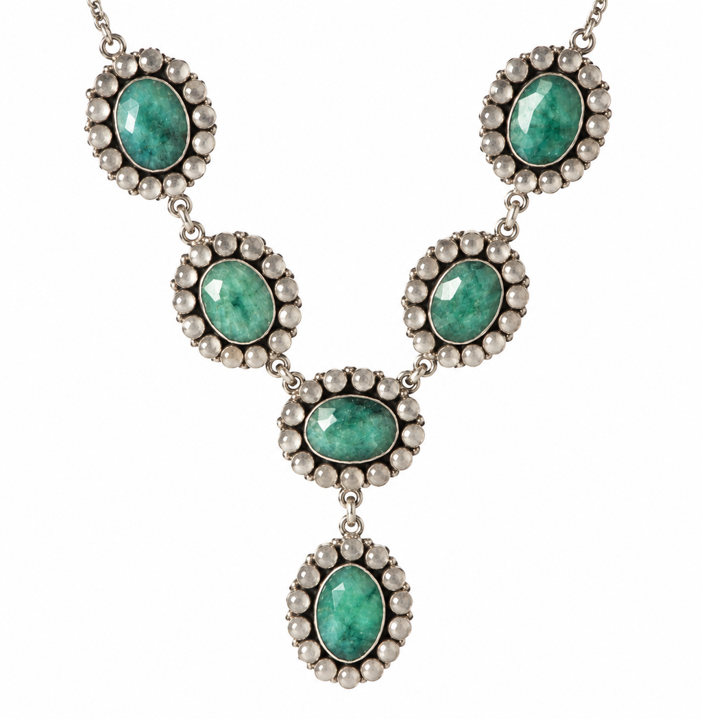 Celestial Emerald Majesty Necklace