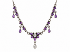 Amethist Necklace Silver 925