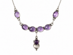Amethist Necklace Silver 925