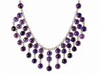 Amethist Necklace Silver 925
