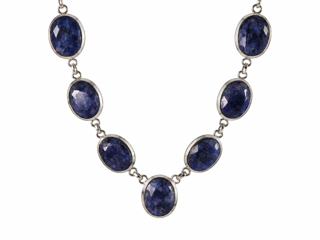 Celestial Blue Sapphire Majesty Necklace