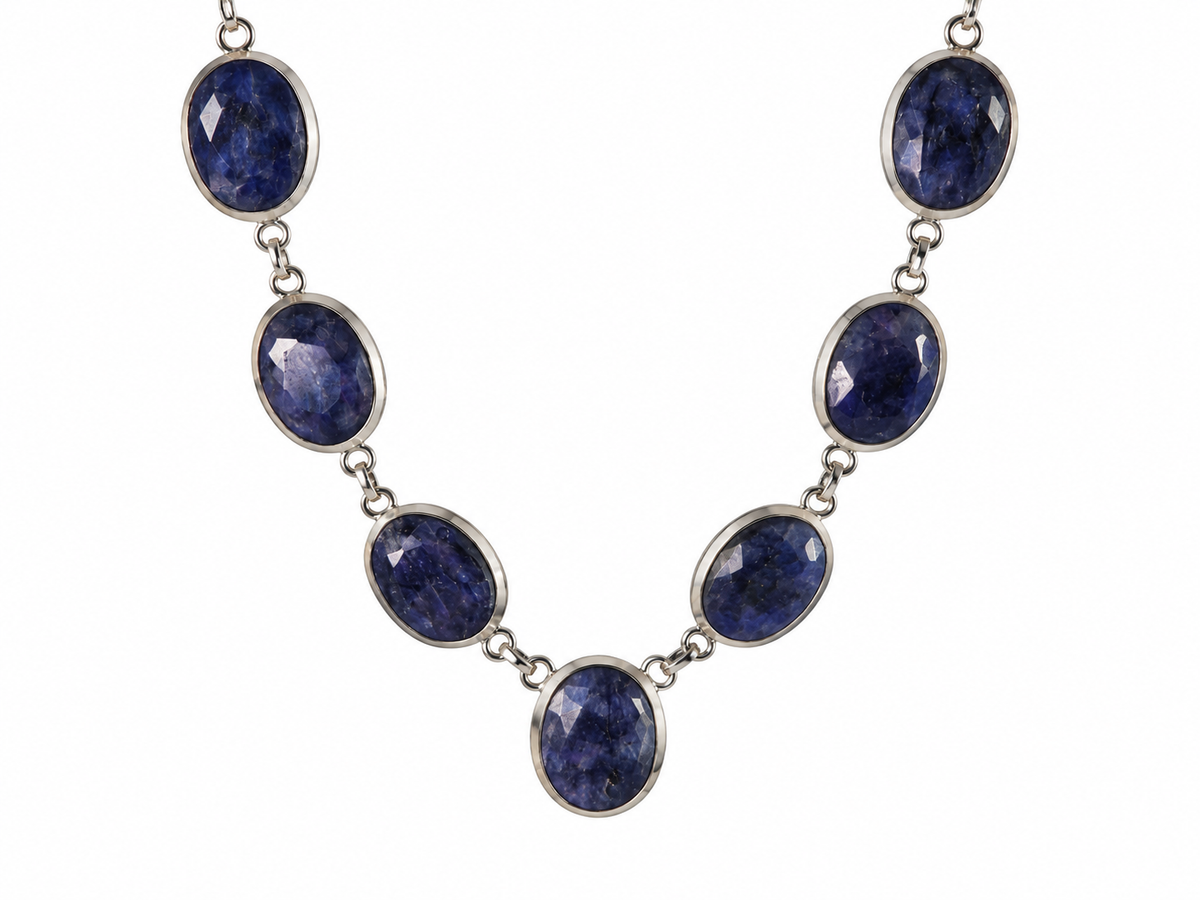 Celestial Blue Sapphire Majesty Necklace
