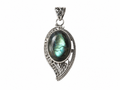 Luminous Labradorite Fosi Pendant