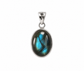 Luminous Labradorite Oval Pendant