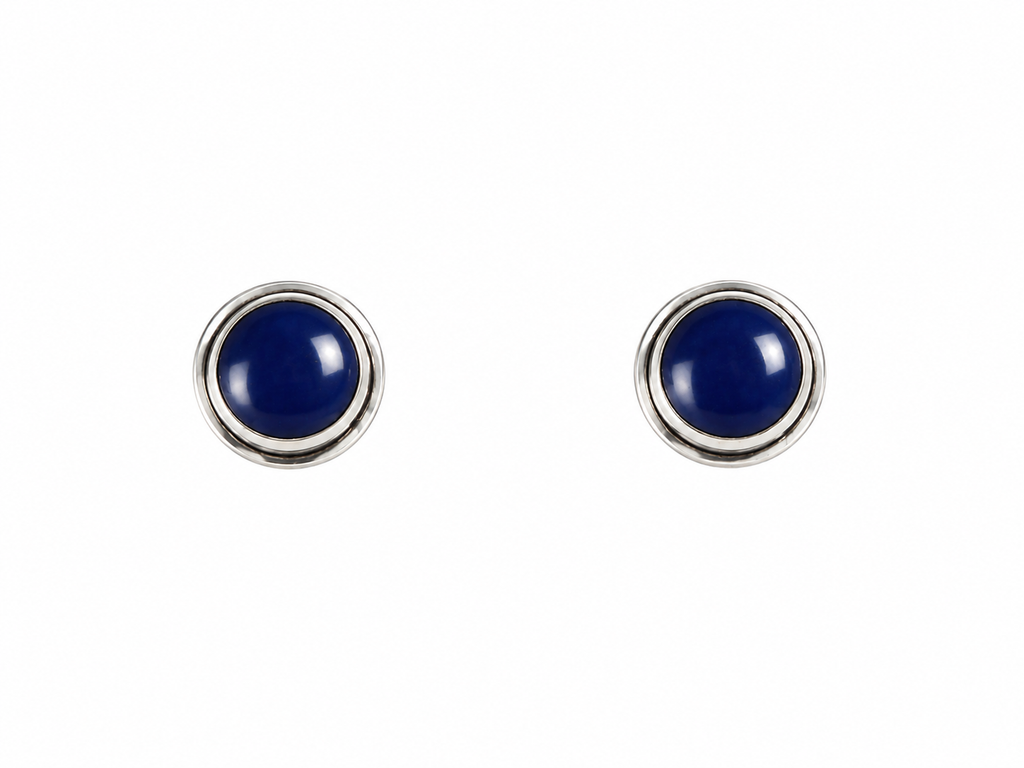 Lapis Lazuli stud earring Silver 925