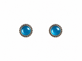 Blue agaat stud earring Silver 925