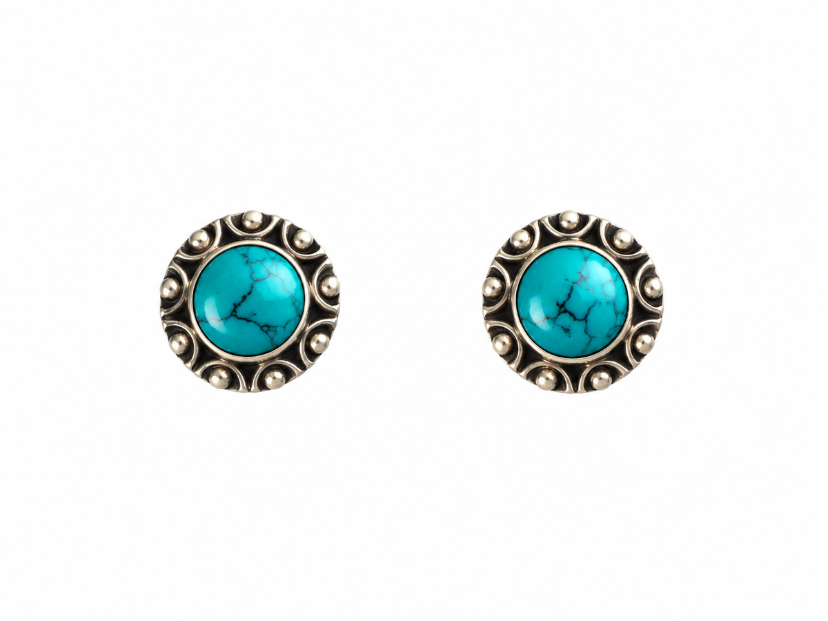 Turqoise stud earring Silver 925