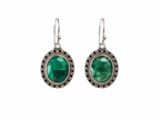 Green Emrald Earpiece Silver 925 ?