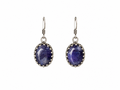 Blue Sapphire Earpiece Silver 925