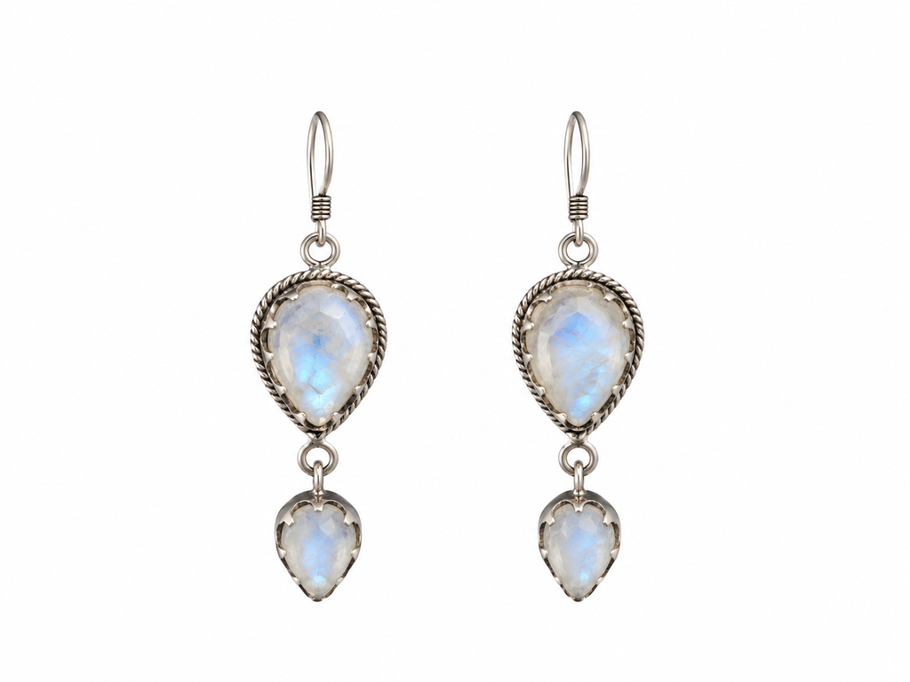 Moonstone Earpiece Silver 925