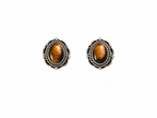Tigereye stud earring Silver 925